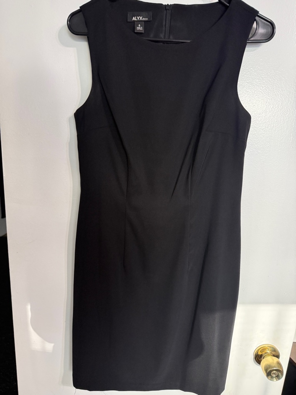 ALYX Black Sleeveless Midi Sheath Dress
